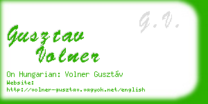 gusztav volner business card